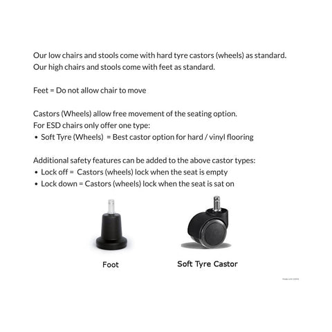 ESD Anti Static Stool with PU Seat - Low Level - PU516
