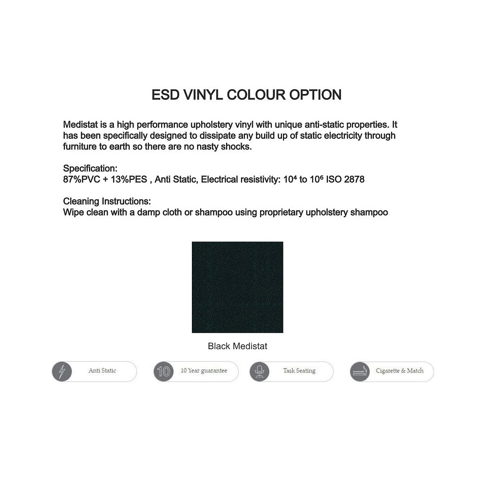 OF516 - ESD Upholstered Stool - Bench Height