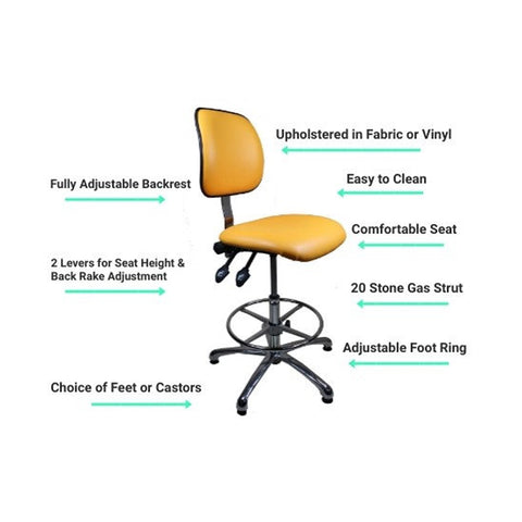 High Clean Room Chair - 405