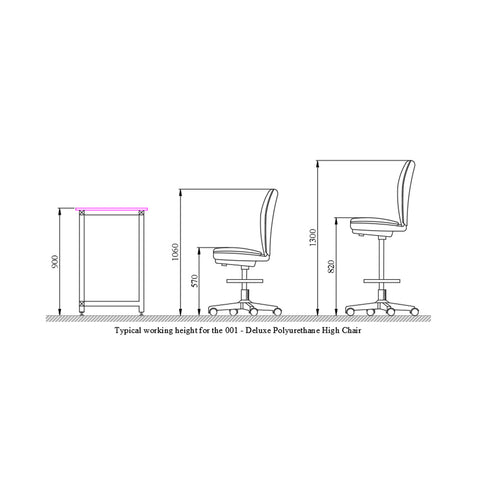 High Deluxe Polyurethane Chair - 001