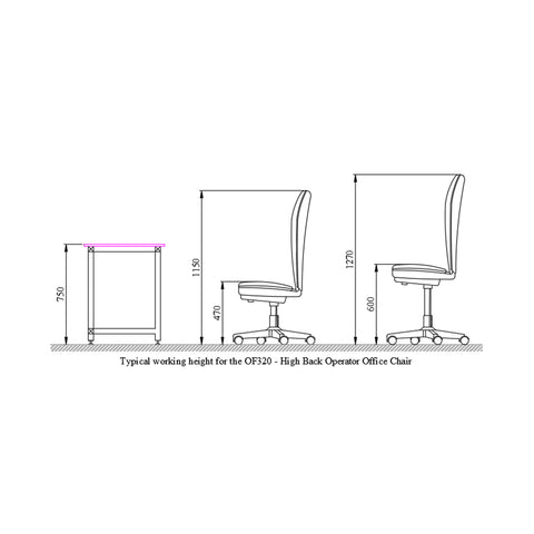 OF320 Mesh Back Office Low Chair