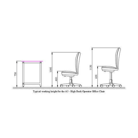 Operator Office Chair - A3 High Back