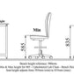 005 - Upholstered Lab Chair - Bench Height