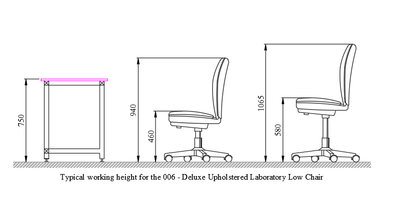 Laboratory Chair - Low Level - 006