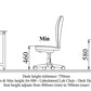 006 - Upholstered Lab Chair - Desk Height