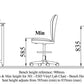 301 - ESD Vinyl Lab Chair - Bench Height