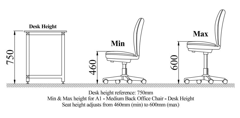 A1 - Medium Back Office Chair