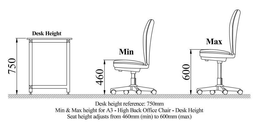 A3 - High Back Office Chair