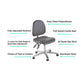 Deluxe Clean Room Chair - Low Level Polyurethane Seat - 402