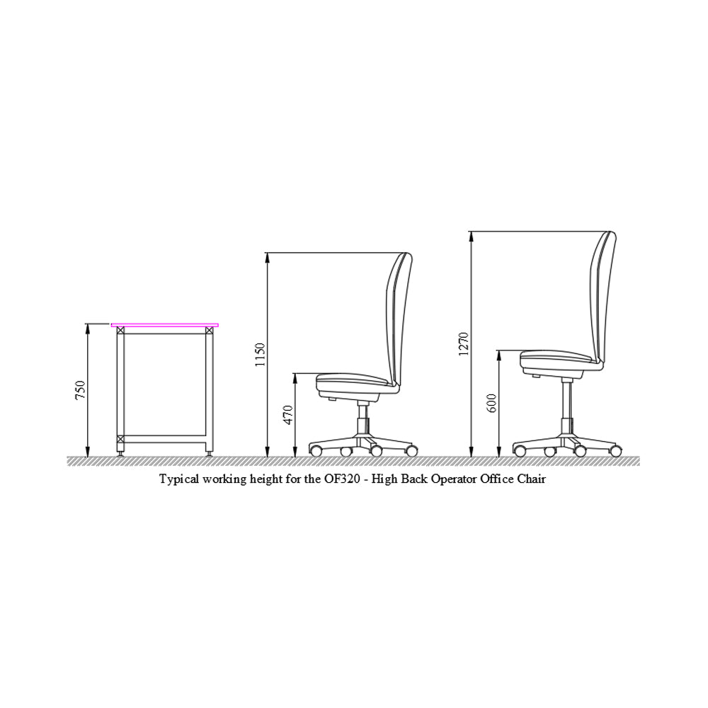 OF320 Mesh Back Office Low Chair