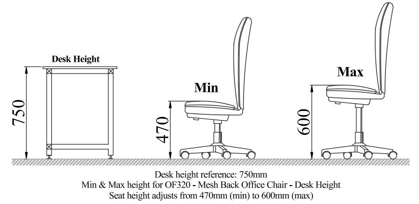 OF320 - Mesh Back Office Chair
