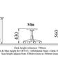 OF510 - Upholstered Stool - Desk Height