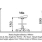 PU552 - PU Stool - Bench Height