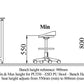 PU556 - ESD PU Stool - Bench Height